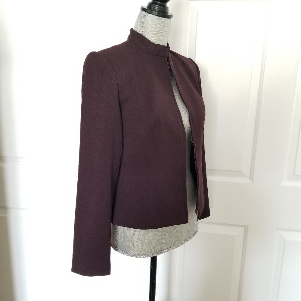 Deep Burgundy Blazer by Grace Elements